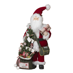 North Pole Post Santa Claus Figurine