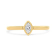 14K Yellow Gold Plated .925 Sterling Silver 1/20 Cttw Miracle Set Diamond Ring (J-K Color, I1-I2 Clarity) - Size 7 - Tuesday Morning-Rings