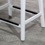24" Counter Height Saddle Stool, Weathered Gray Finish, Black Leather Seat - Tuesday Morning-Chairs & Seating