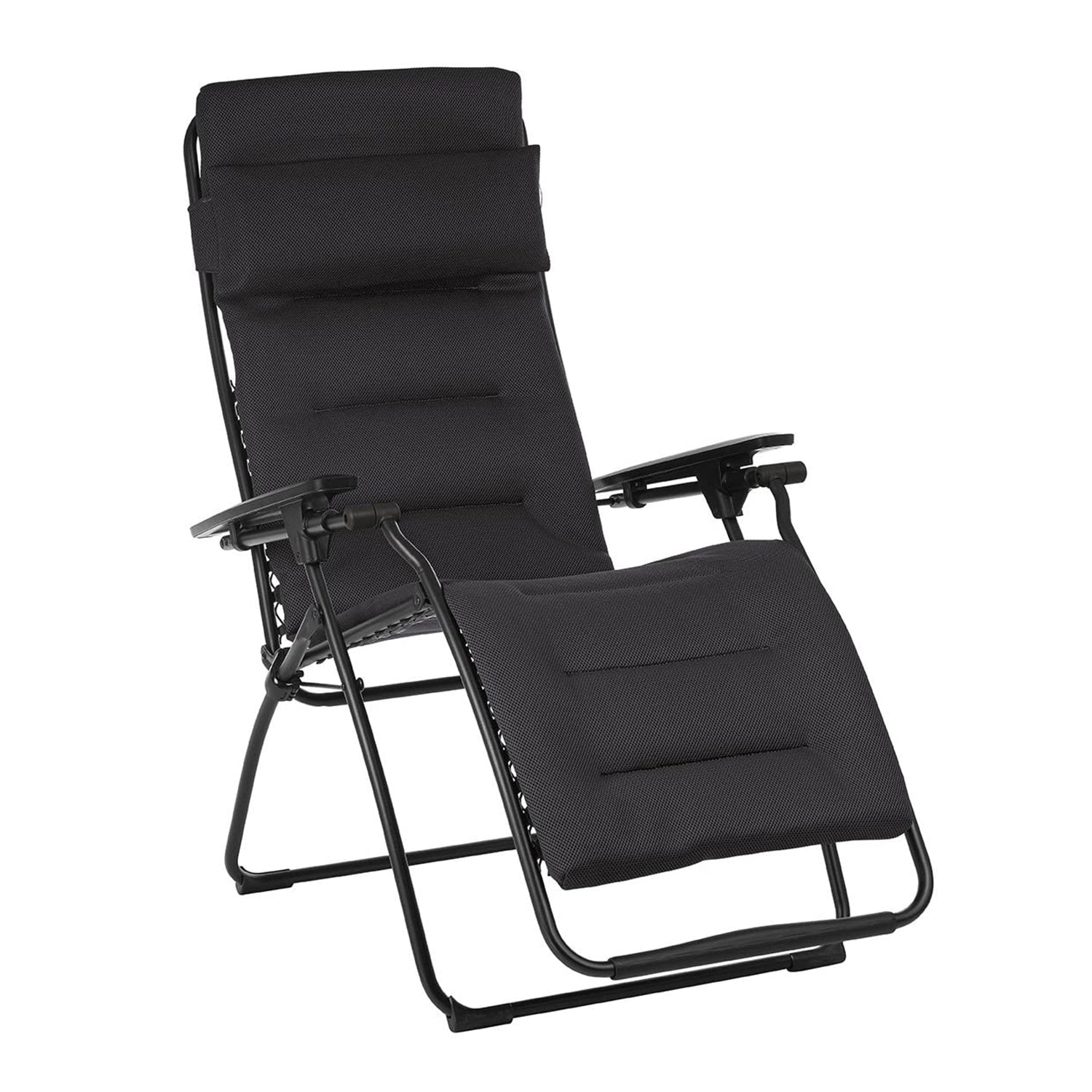 26" Black Metal Zero Gravity Chair - Tuesday Morning-Outdoor Chairs