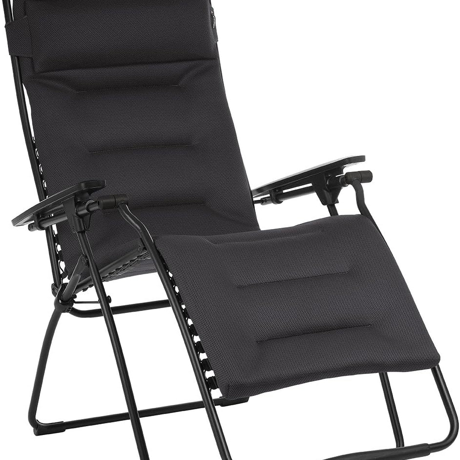 30" Black Metal Zero Gravity Chair - Tuesday Morning-Outdoor Chairs