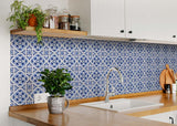 4" X 4" Blue Mia Peel And Stick Removable Tiles - Tuesday Morning-Peel and Stick Tiles