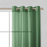 Set of Two 84"  Sage Solid Modern Window Panels