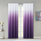 Set of Two 84"  Purple Ombre Window Curtain Panels