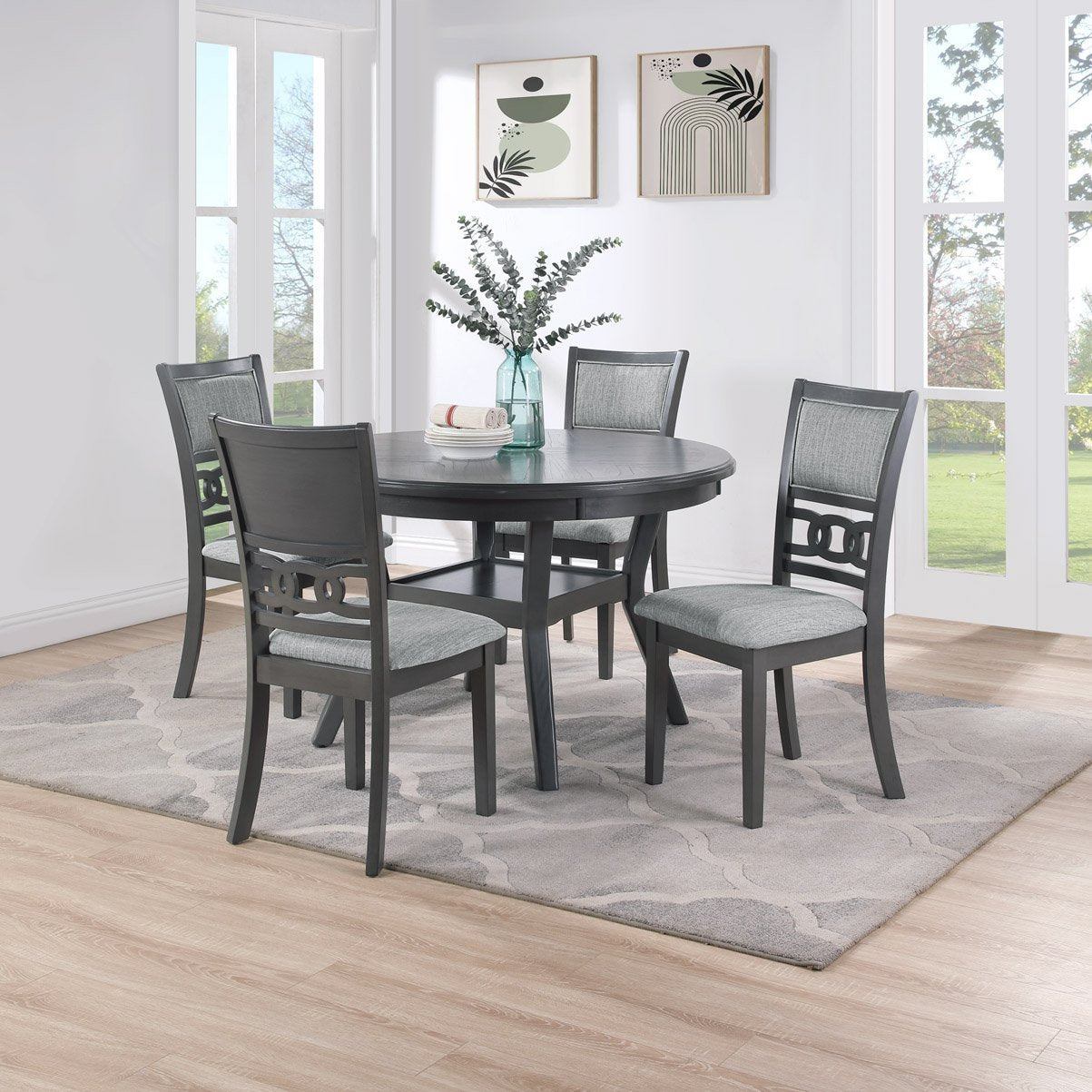 5-piece-Dining-Set,-Gray-Two-tone-Kitchen-&-Dining-Furniture-Sets