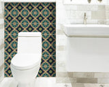 6" X 6" Agean Blue and Green Peel and Stick Tiles - Tuesday Morning-Peel and Stick Tiles