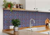 6" X 6" Blue Rust Zio Removable Peel and Stick Tiles - Tuesday Morning-Peel and Stick Tiles