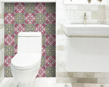 6" X 6" Vintage Cran and Green Peel and Stick Removable Tiles - Tuesday Morning-Peel and Stick Tiles