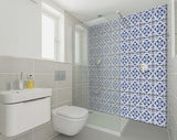 7" X 7" Blue Mia Gia Peel And Stick Removable Tiles - Tuesday Morning-Peel and Stick Tiles