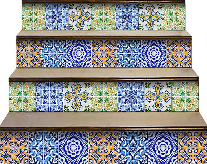 7" X 7" Lima Multi Mosaic Peel and Stick Tiles - Tuesday Morning-Peel and Stick Tiles