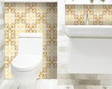 8" X 8" Golden Yellow Retro Peel And Stick Removable Tiles - Tuesday Morning-Peel and Stick Tiles