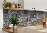 8" x 8" Shades of Grey Mosaic Peel and Stick Removable Tiles - Tuesday Morning-Peel and Stick Tiles
