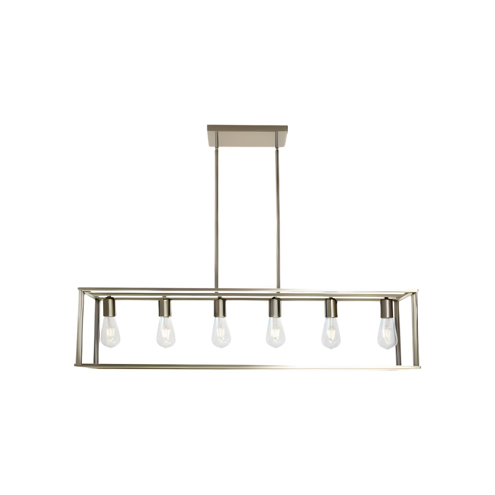 TM-HOME-6-Light-Rectangle-Chandelier-Linear-Pendant-Lighting-Brushed-Nickel-Metal-Cage-Ceiling-Light-Fixture-Lamps