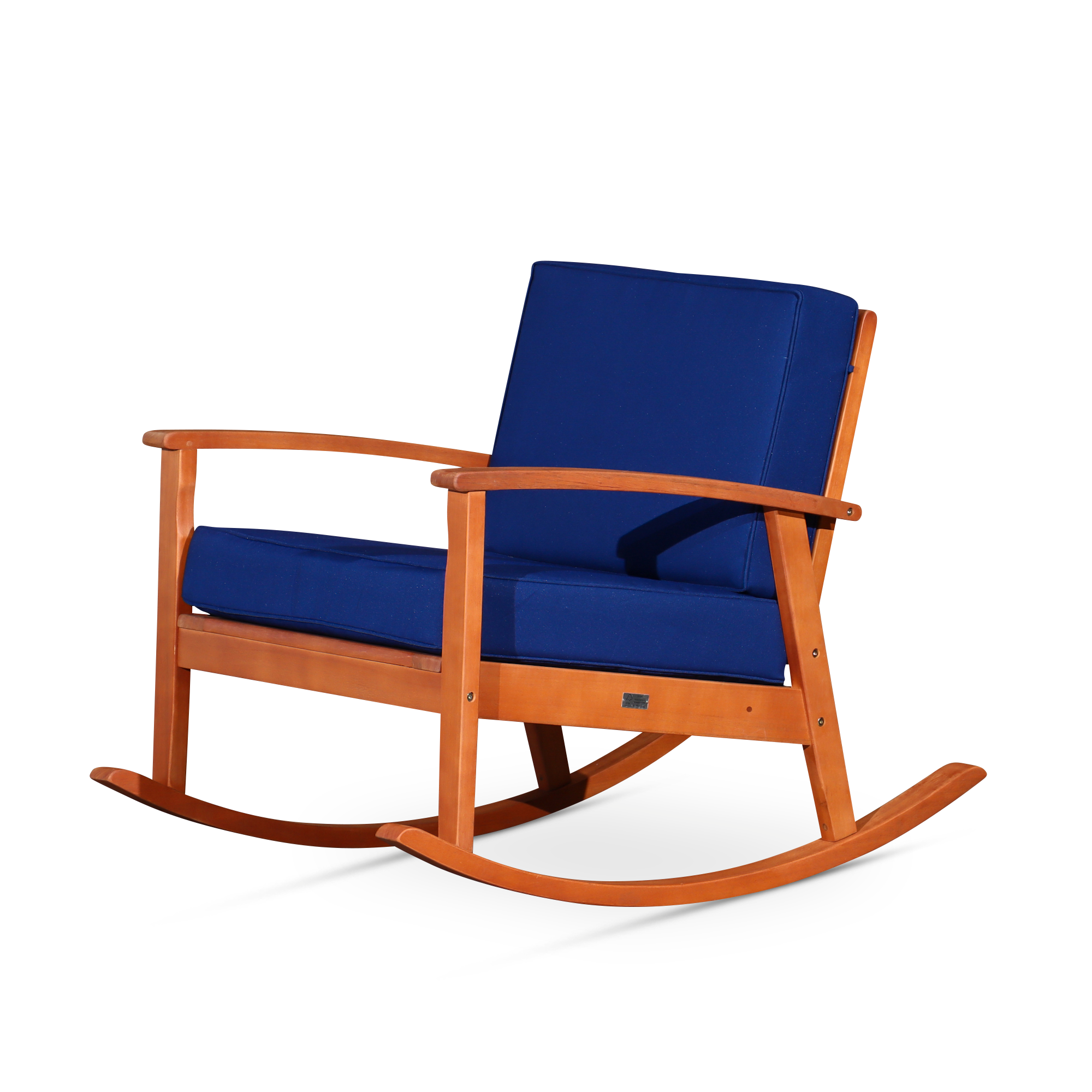 Outdoor-Rocking-Chair-with-Cushions,-Natural-Oil-Finish,-Navy-Cushions-Outdoor-Chairs