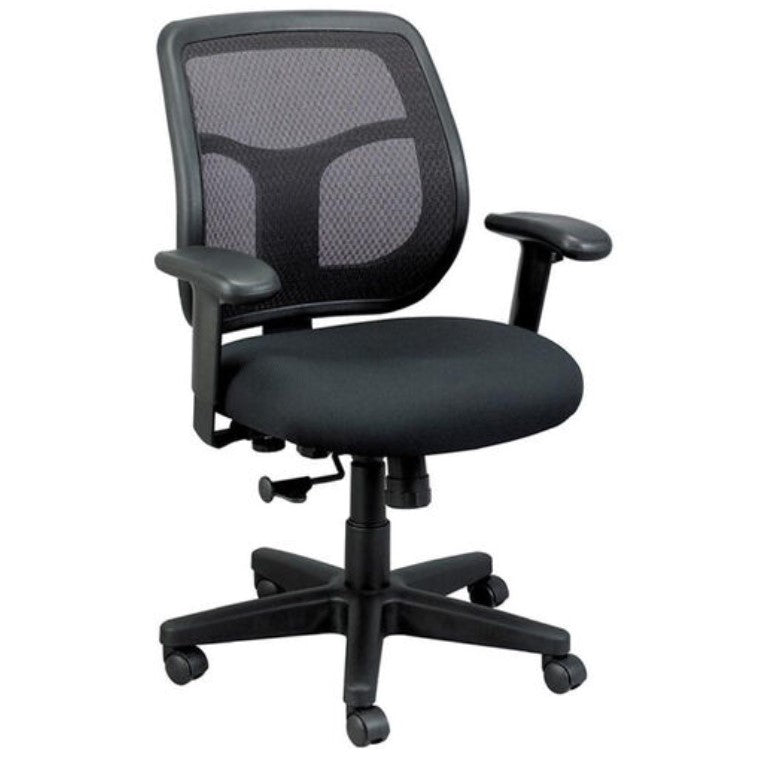 Black-Adjustable-Swivel-Mesh-Rolling-Office-Chair-Office-Chairs