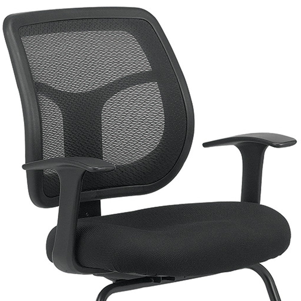 Black Swivel Mesh Office Chair - Tuesday Morning-Office Chairs
