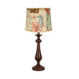 Brown Candlestick Ocean Postcard Table Lamp - Tuesday Morning-Table Lamps