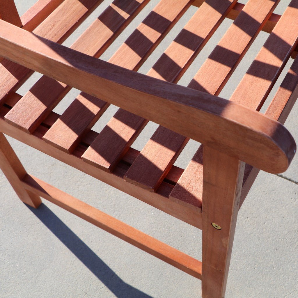 Brown Patio Armchair With Diagonal Design - Tuesday Morning-Outdoor Chairs