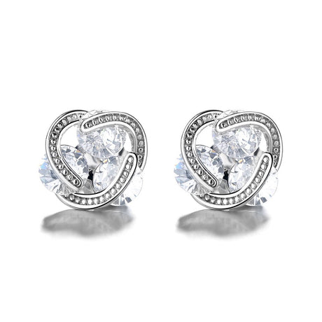 Caged Crystal Stud Earring - Tuesday Morning-Stud Earrings
