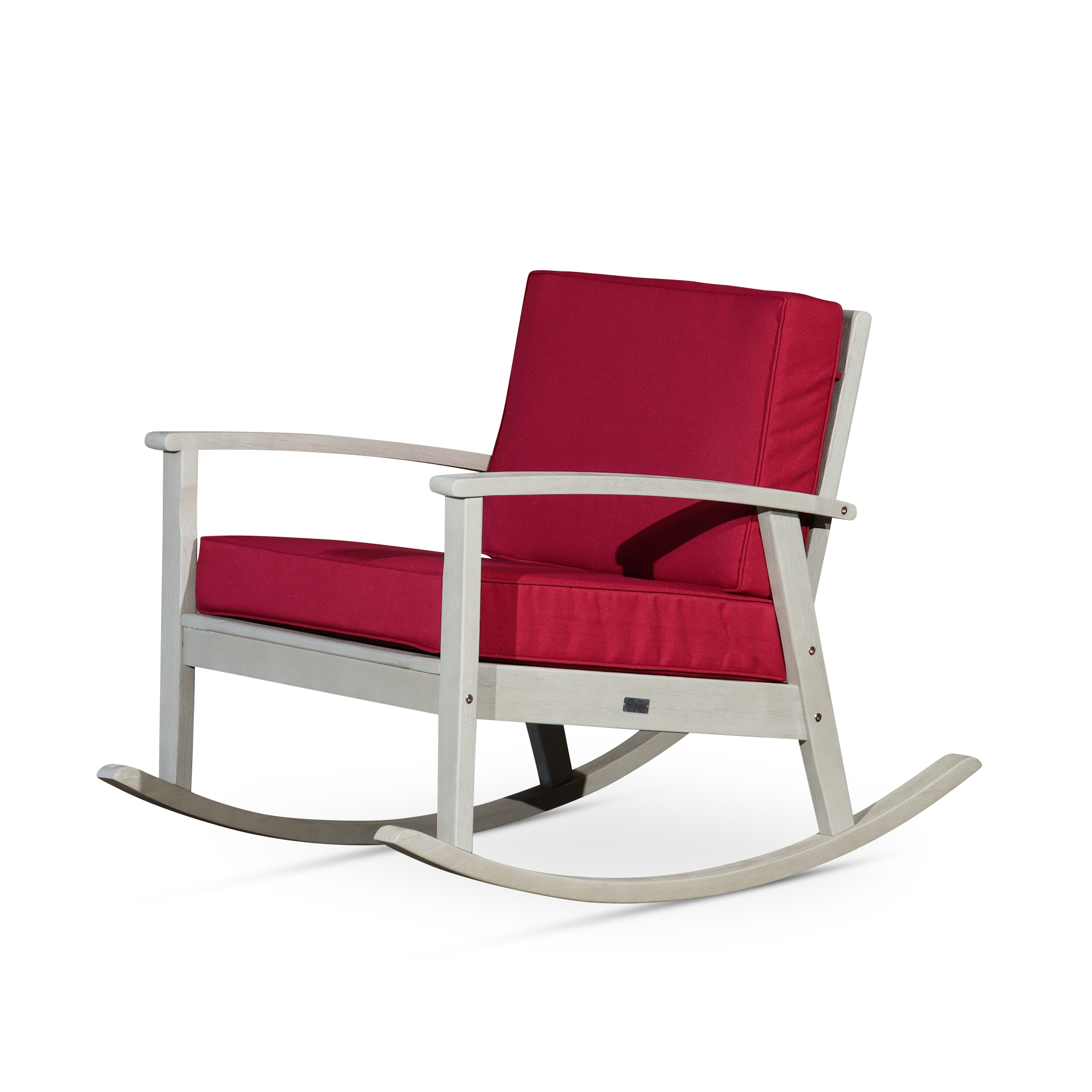 Outdoor-Rocking-Chair-with-Cushions,-Driftwood-Gray-Finish,-Burgundy-Cushions-Outdoor-Chairs