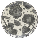 Gray and Ivory Sixteen Piece Round Floral Ceramic Service For Four Dinnerware Set - Tuesday Morning-Dinnerware