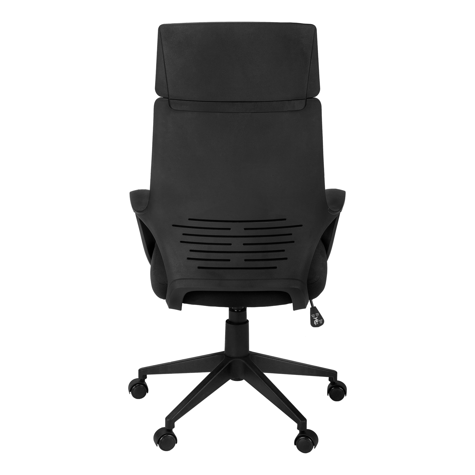 Gray Fabric Tufted Seat Swivel Adjustable Executive Chair Fabric Back Plastic Frame - Tuesday Morning-Office Chairs