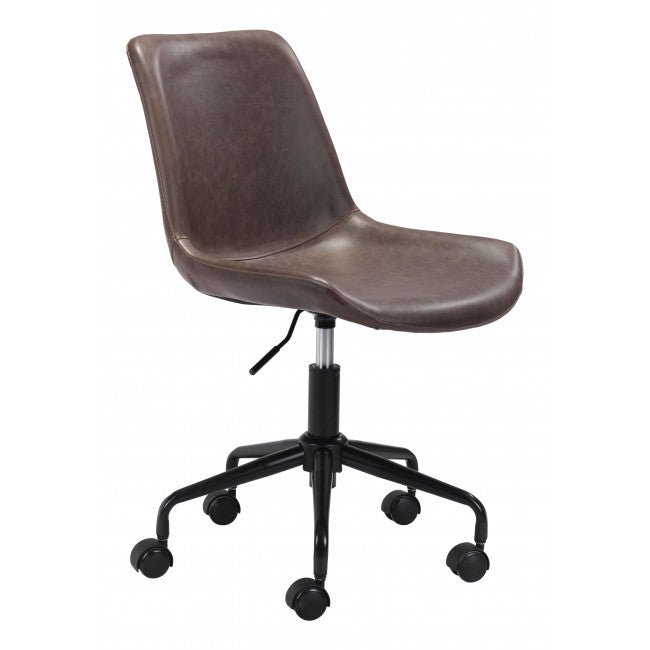 Modern-Brown-Faux-Leather-Rolling-Office-Chair-Office-Chairs