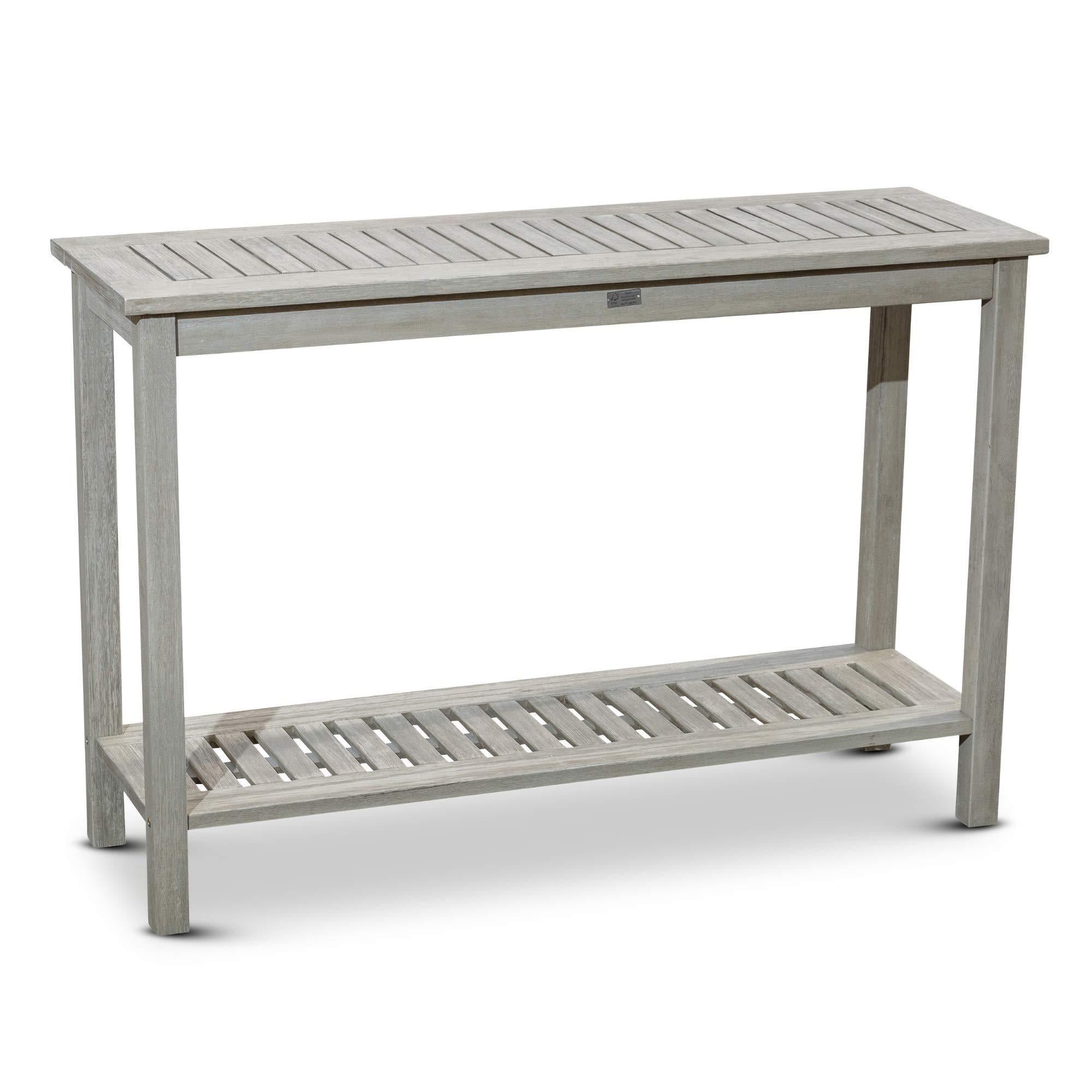 Outdoor-Console-Table,-Driftwood-Gray-Outdoor-Tables
