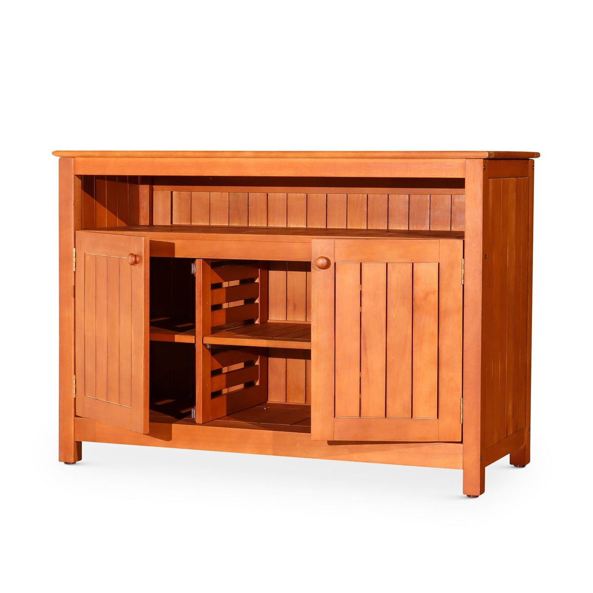 Outdoor Sideboard, Natural Oil - Tuesday Morning-Buffets & Sideboards