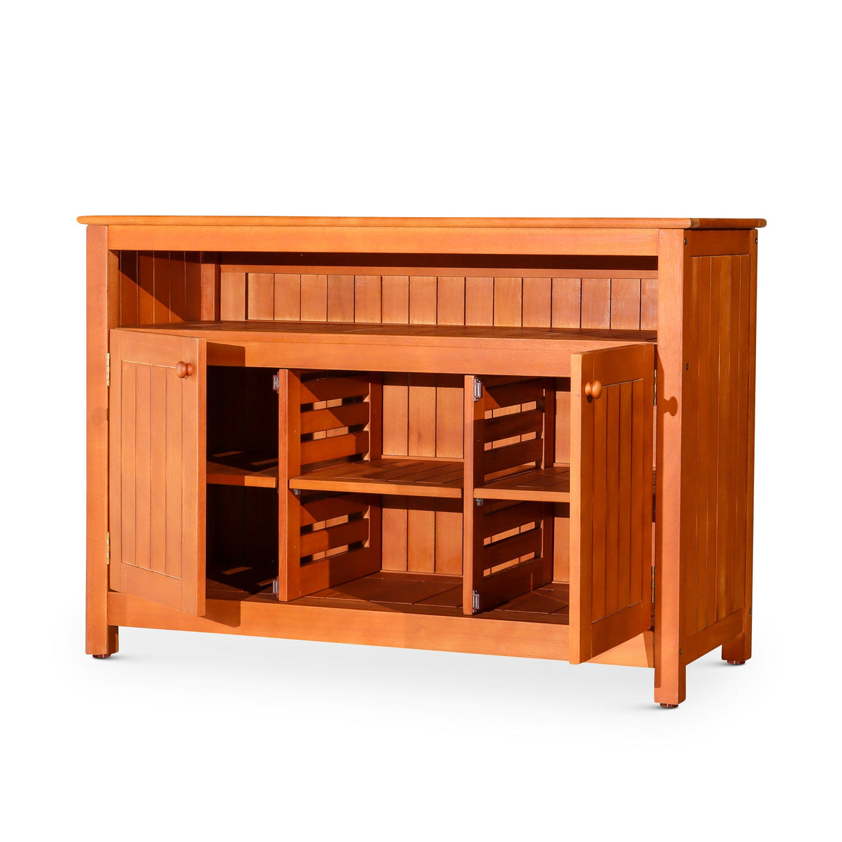 Outdoor Sideboard, Natural Oil - Tuesday Morning-Buffets & Sideboards