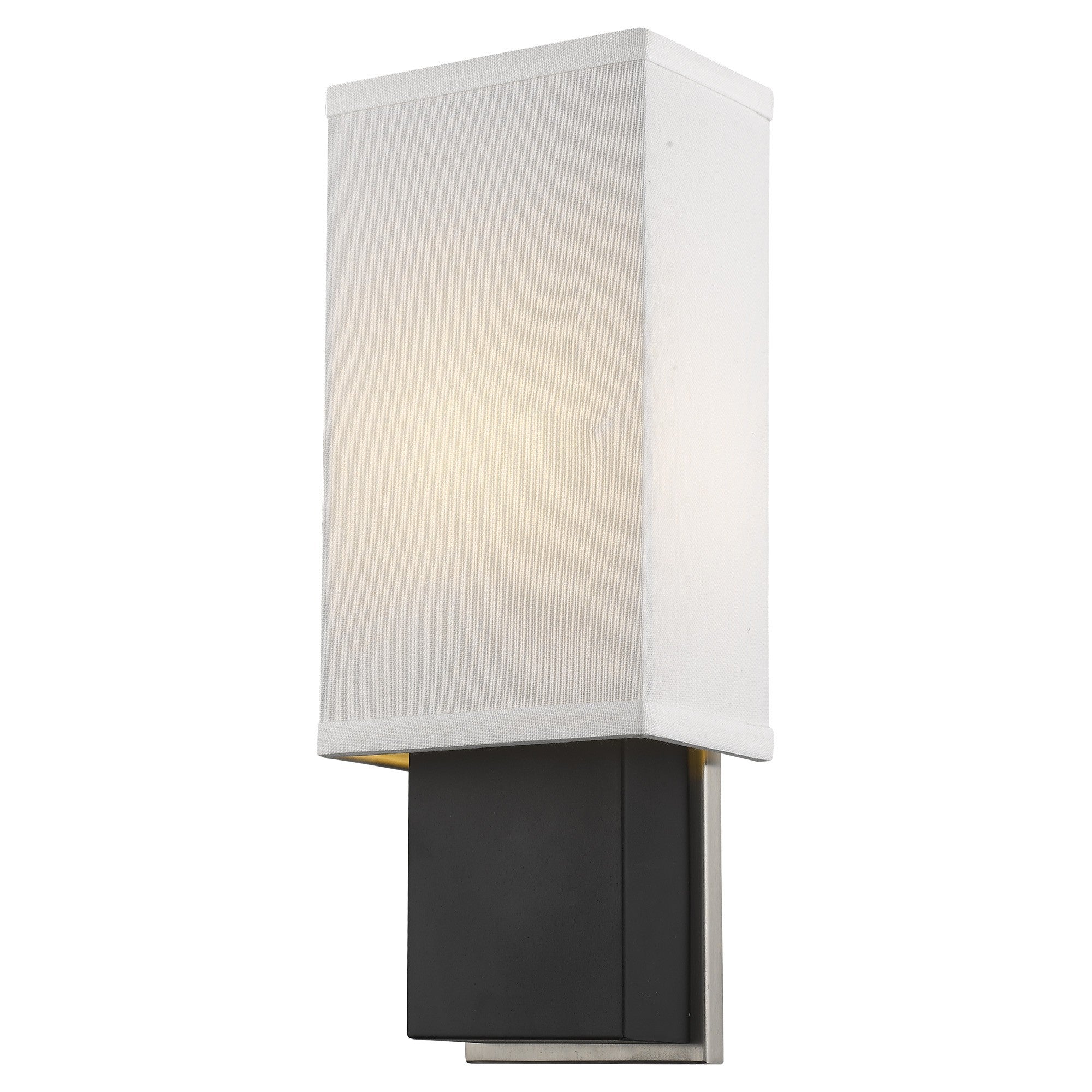 Rectangular Wall Sconce with Linen Fabric Shade - Tuesday Morning-Wall Lighting