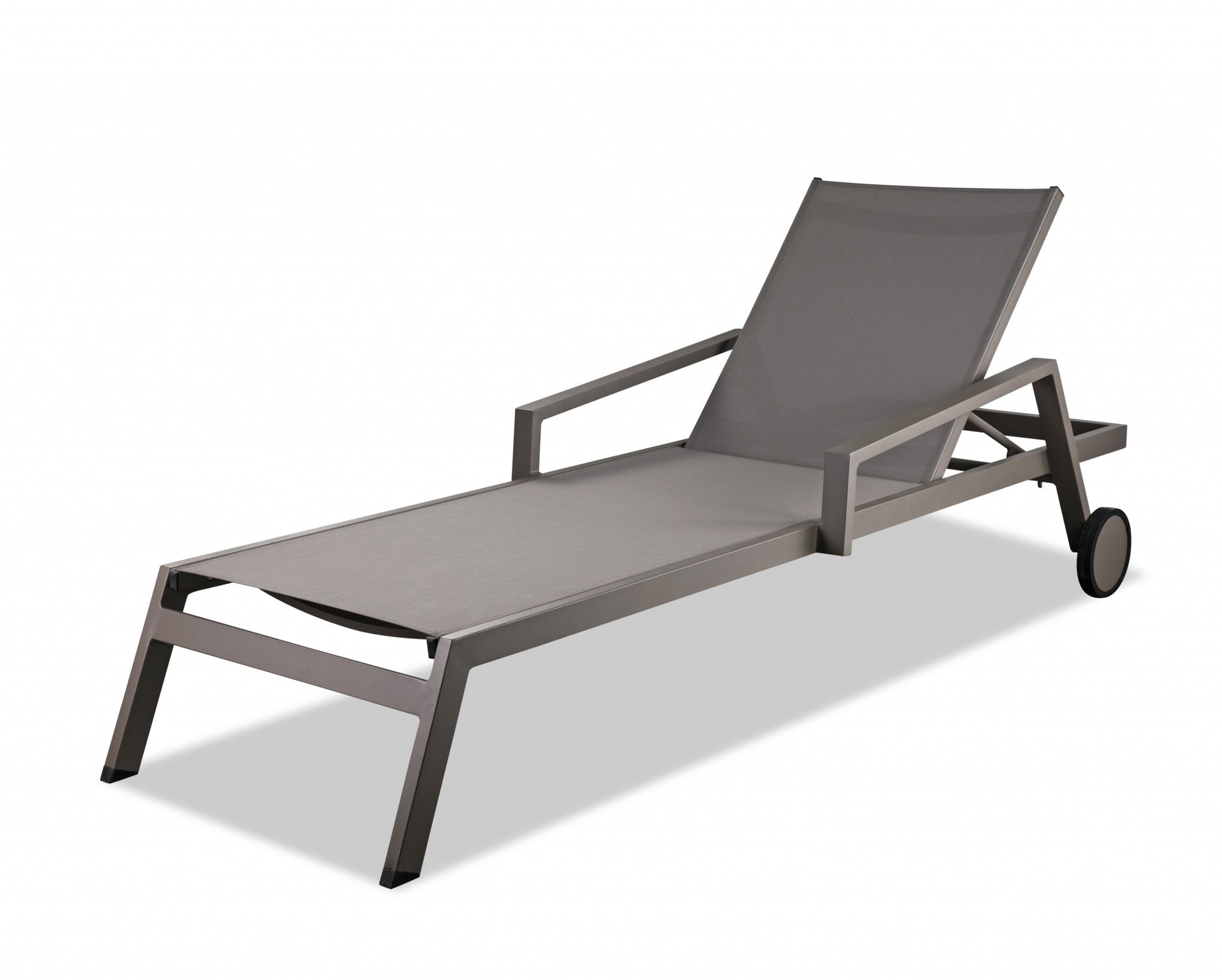 Set-Of-2-Taupe-Modern-Aluminum-Chaise-Lounges-Outdoor-Chairs