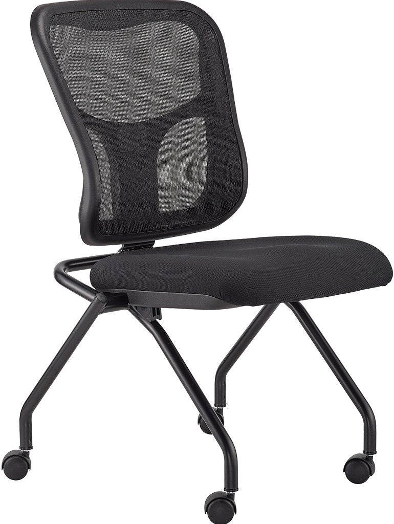 Set-of-Two-Black-Adjustable-Mesh-Rolling-Office-Chair-Office-Chairs