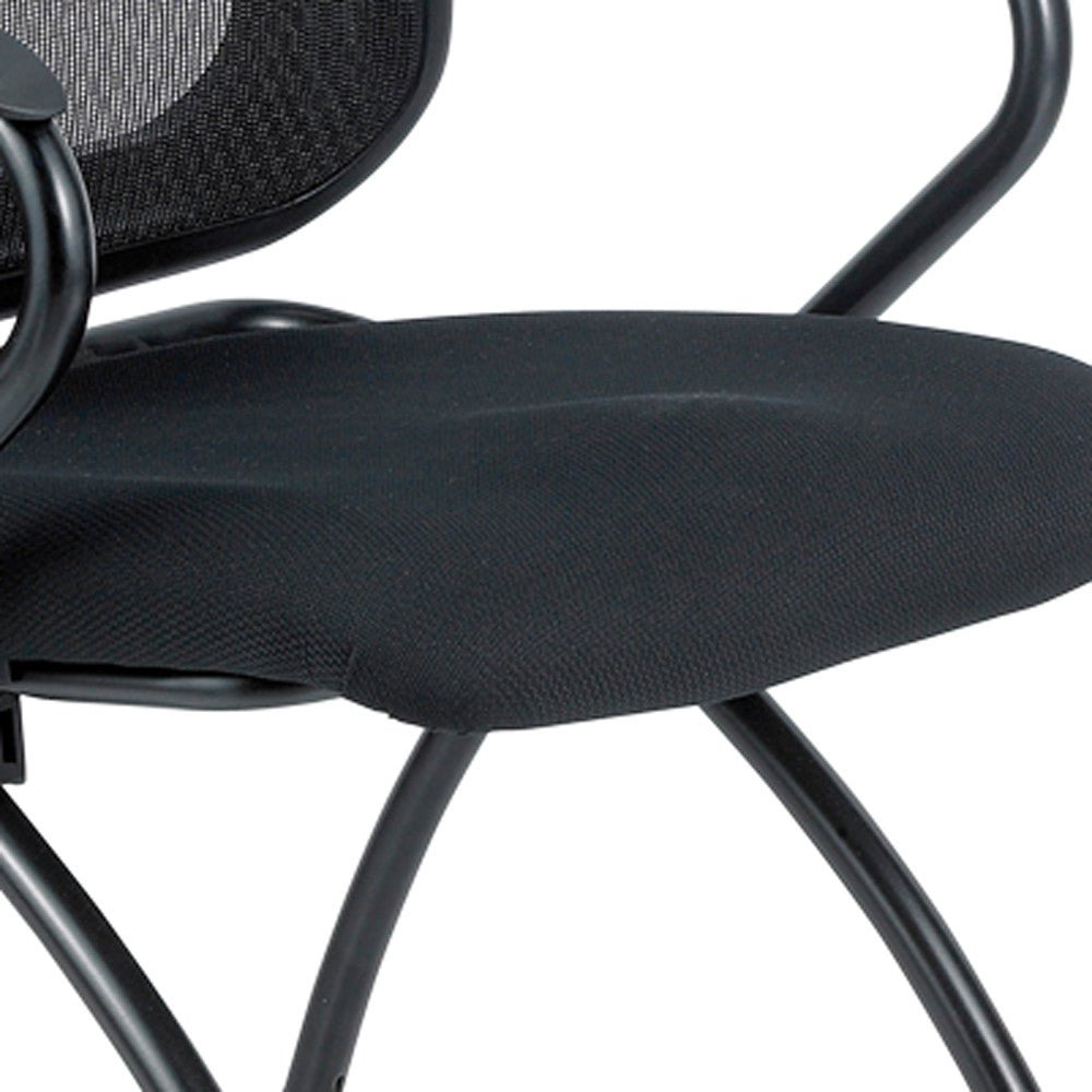 Set of Two Black Mesh Rolling Office Chair - Tuesday Morning-Office Chairs