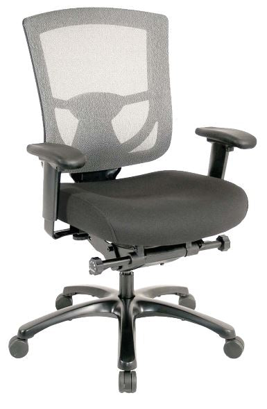 Slate-Gray-and-Black-Adjustable-Swivel-Mesh-Rolling-Office-Chair-Office-Chairs